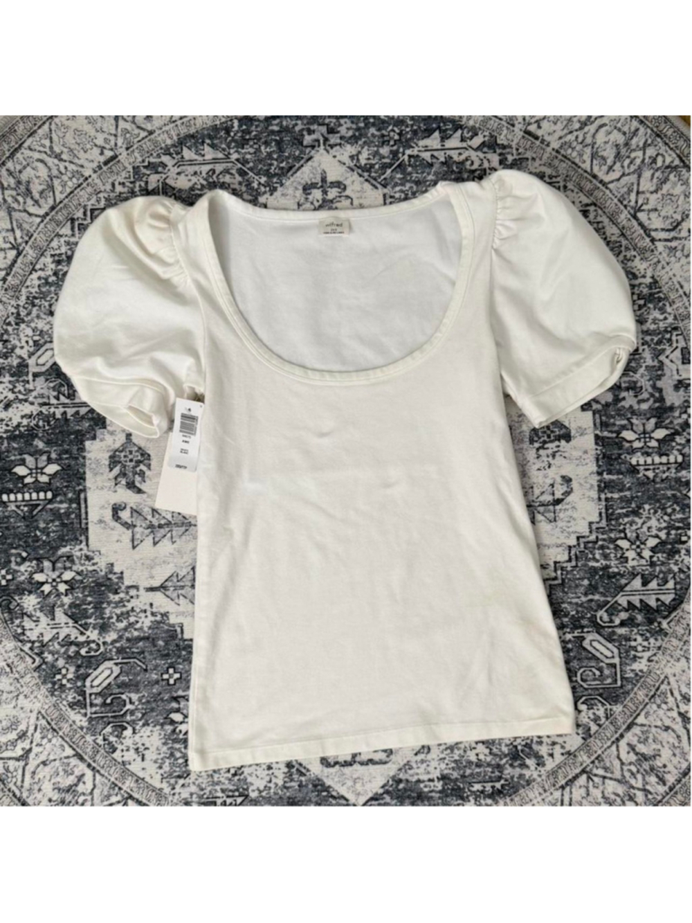 Aritzia Wilfred white puff sleeve top - Size XXS
